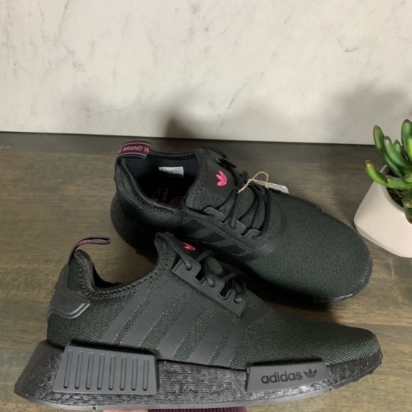 adidas NMD R1 Primeblue Black Solar Pink - Picture 8 of 9